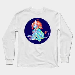 Momo. Lion - unicorn. Long Sleeve T-Shirt